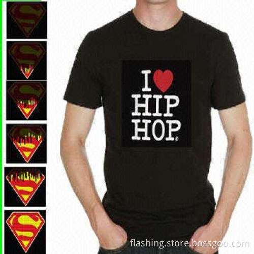 Hot sale lighting T-shirts, made of 100% cotton, weighs 180g